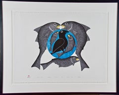 Vintage A Raven's Dream, Inuit Art by Kenojuak Ashevak