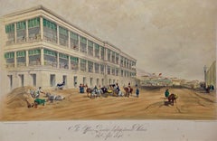Architectural View of the Officers' Quarters, Hong Kong, 19th Century