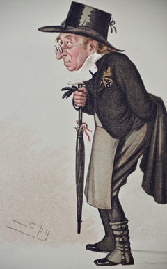 Vanity Fair Caricature, Benjamin Harrison "Revised Version of the Bible" by Spy
