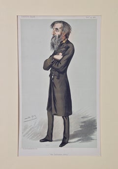 Antique William Booth, Founder of "The Salvation Army": A 19th C. Vanity Fair Caricature