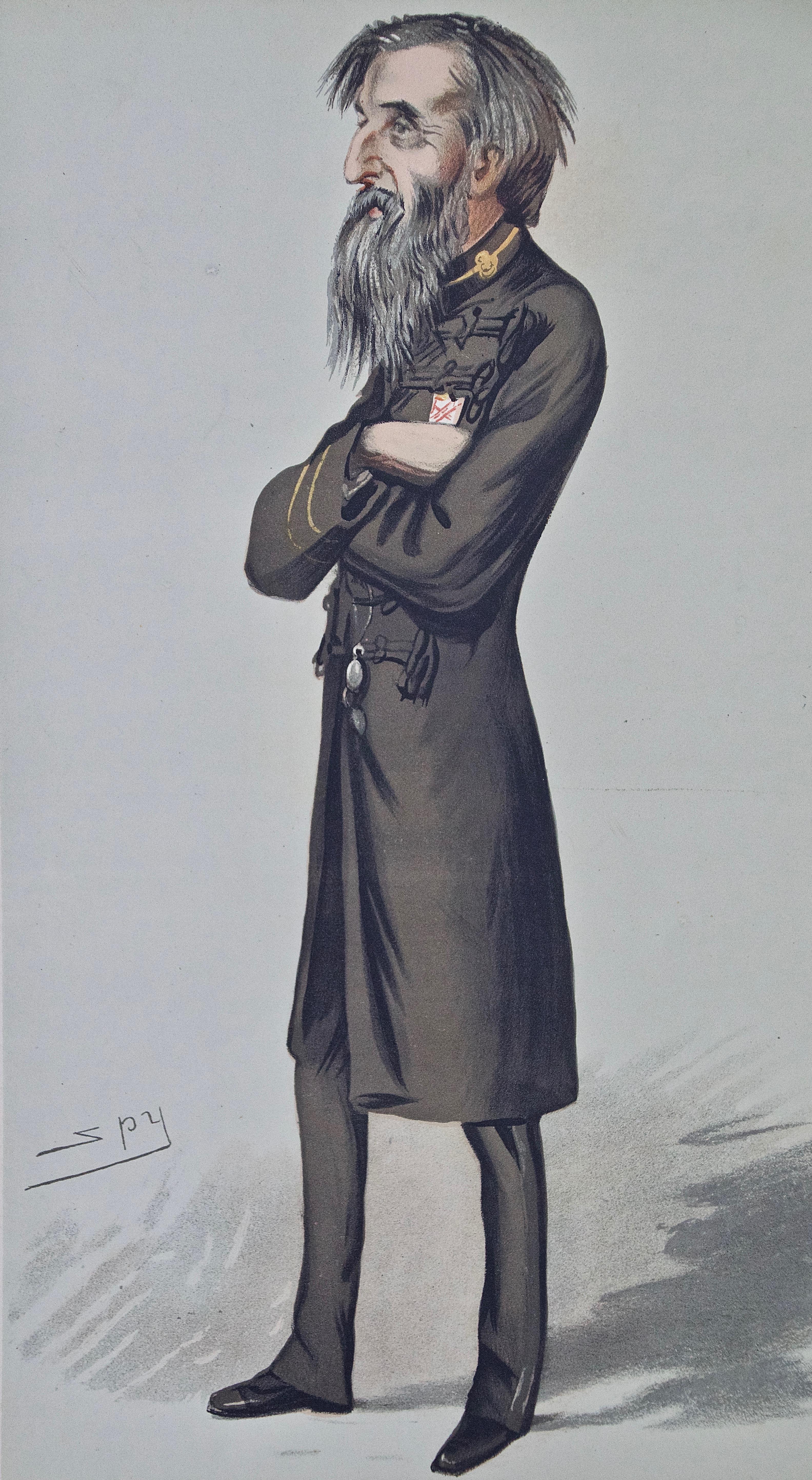 William Booth, Gründer von „The Salvation Army“: Eine Schnitzerei aus der Vanity Fair des 19. Jahrhunderts (Viktorianisch), Print, von Sir Leslie Ward