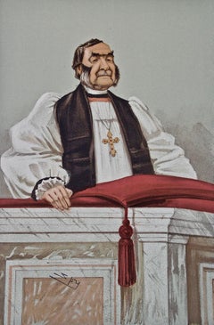 Vanity Fair Caricature, Frederick Temple, Archbishop of Canterbury "Just" by Spy