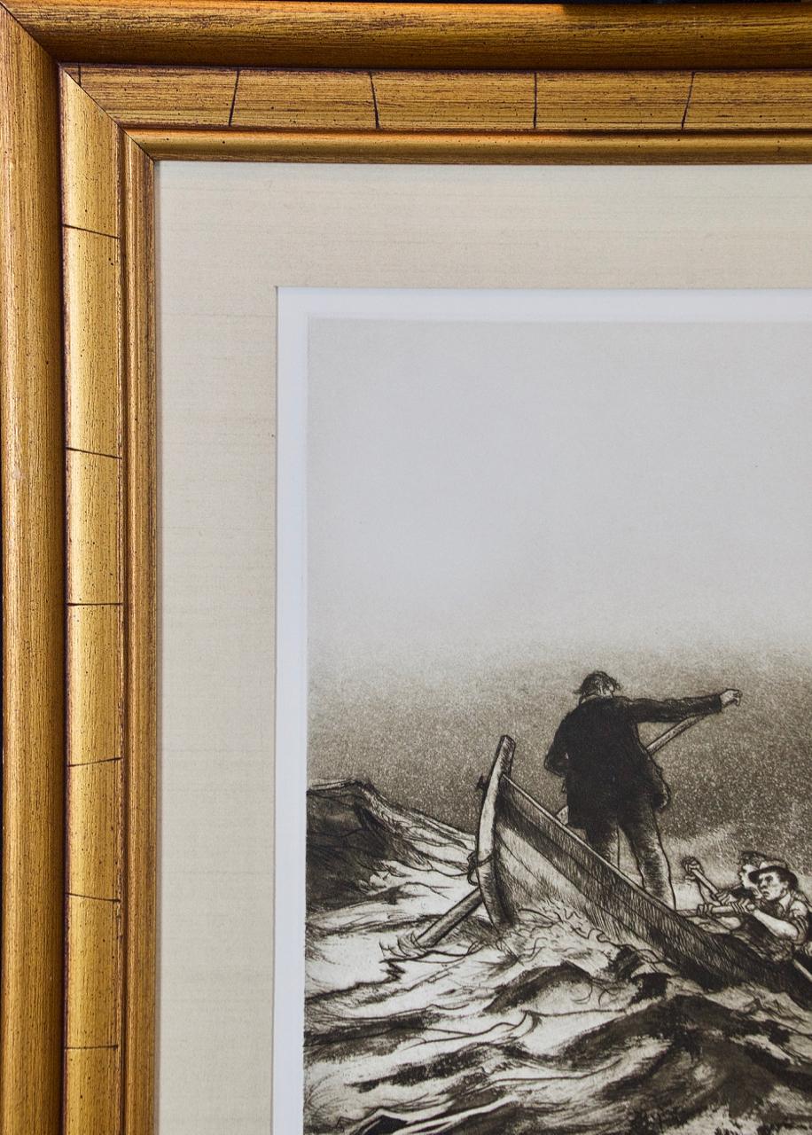 A Set of Three Copperplate Etchings of Whaling Scenes by Jack Coughlin 6