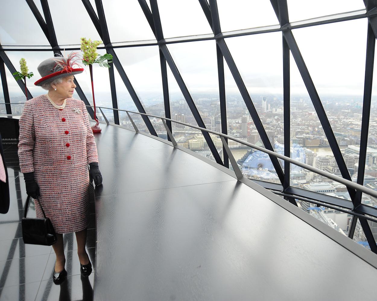 Richard Young Portrait Photograph - Queen Elizabeth II at the Gherkin, London, 2010, Photography