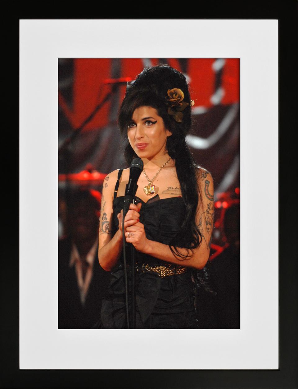 Amy Winehouse, Grammy Awards Performance, Riverside Studios, London, 2008 - Photograph by Richard Young