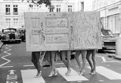The Beatle's Original Apple Studio Door with Legs, Savile Row, London, 1982
