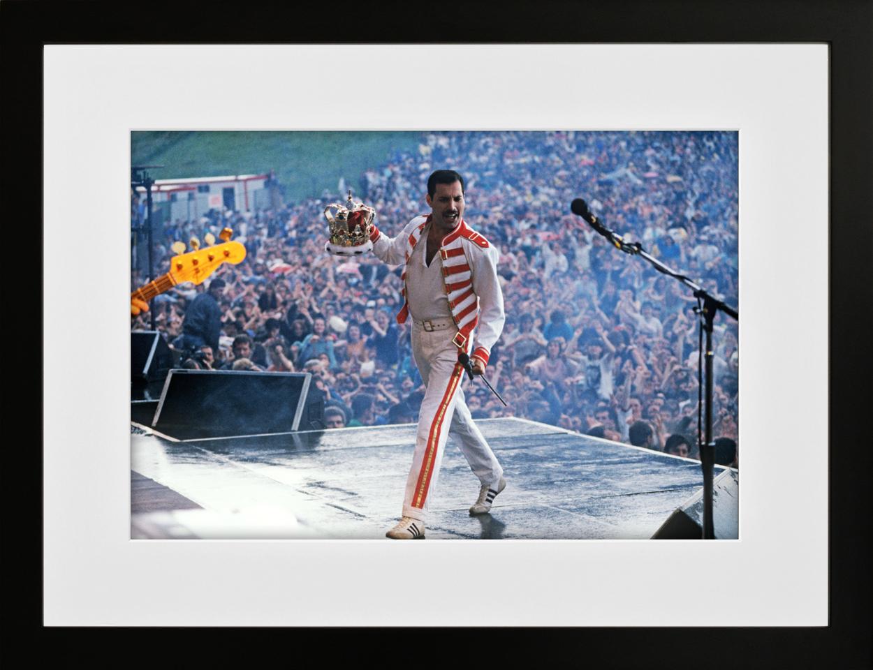 Freddie Mercury, Queen in Concert, Magic Tour, Slane Castle, County Meath, 1986 - Photograph by Richard Young