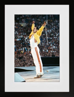Freddie Mercury, Queen in Concert, Magic Tour, Wembley Stadium, London, 1986