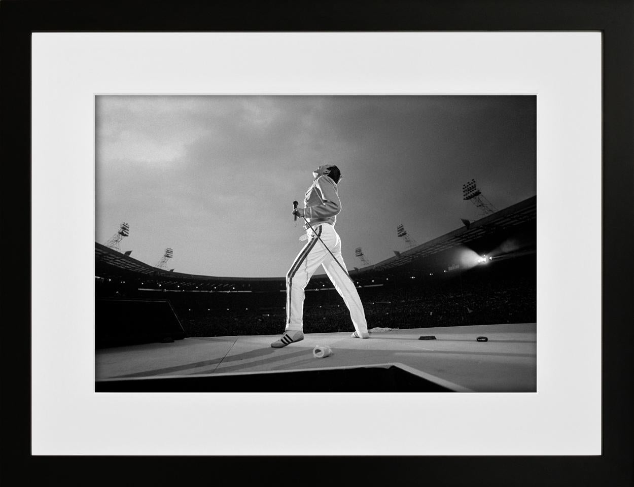 Freddie Mercury, Queen in Concert, Magic Tour, Wembley Stadium, London, 1986 - Photograph by Richard Young