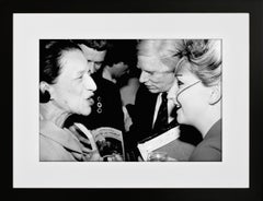 Andy Warhol, Diana Vreeland & Jordan at the Andy Warhol Exhibition at the ICA