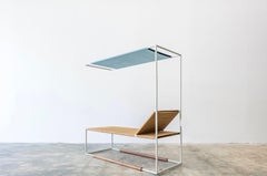 Over Under Chaise, Powder coated metal frame with Danish paper cord