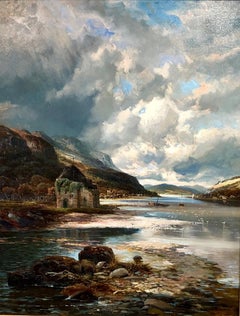 Loch Ransie, Arran - Large Landscape Oil Painting By Clarence Henry Roe