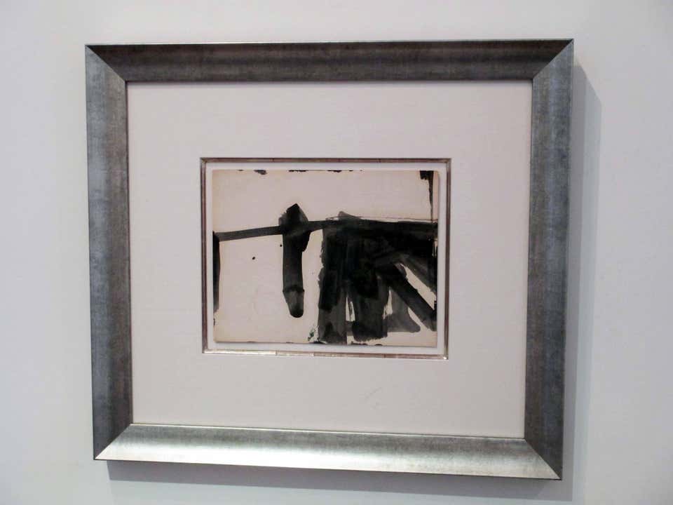 Untitled Abstract Expressionist Drawing, Ink on Paper, 1950s, Framed