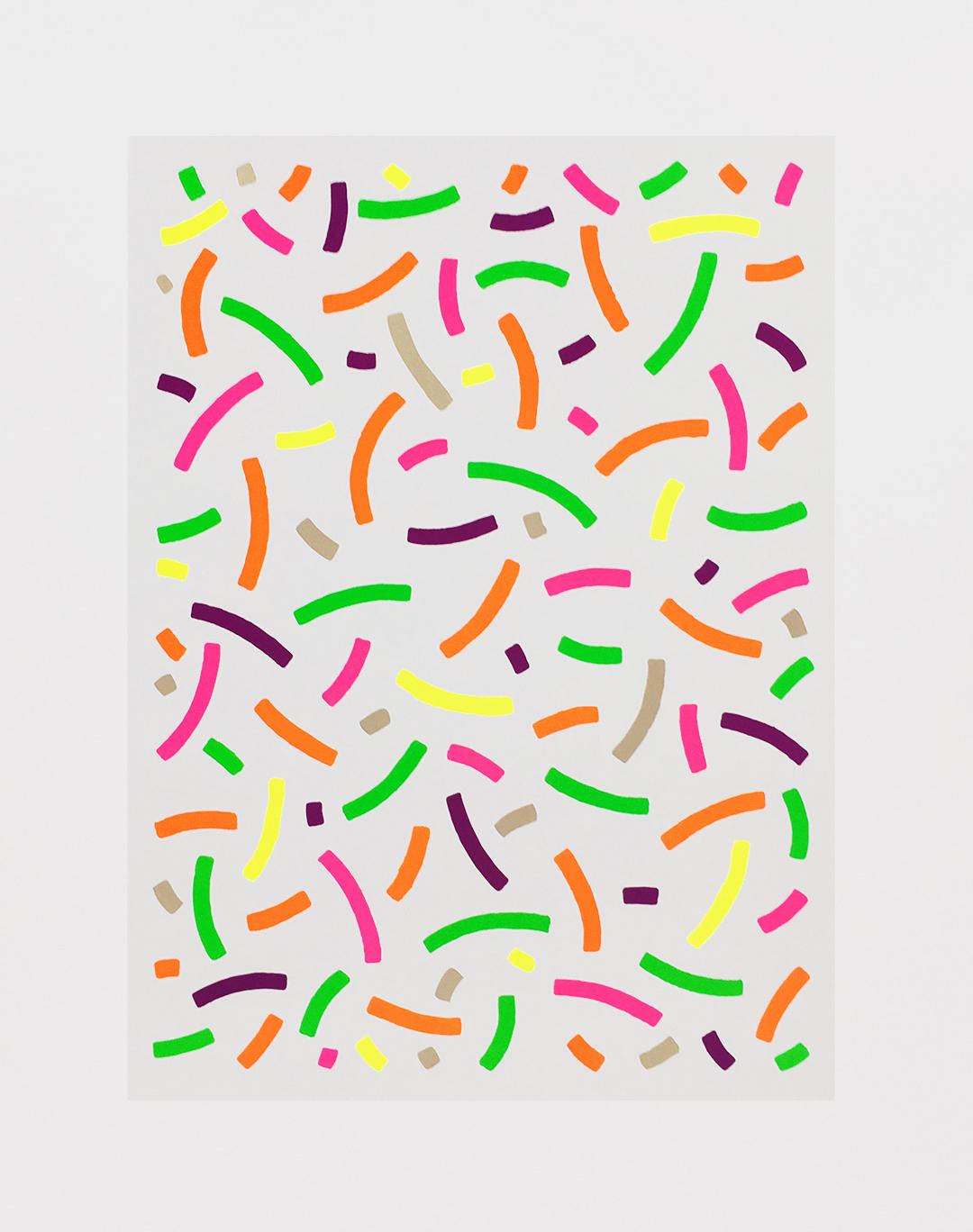 Osvaldo Mariscotti Abstract Print – Kurven (wahrscheinlich)