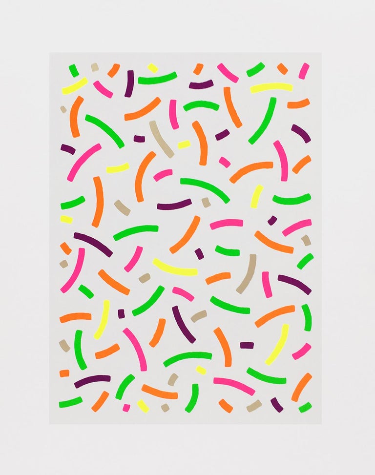 Osvaldo Mariscotti Abstract Print - Curves (Positive)