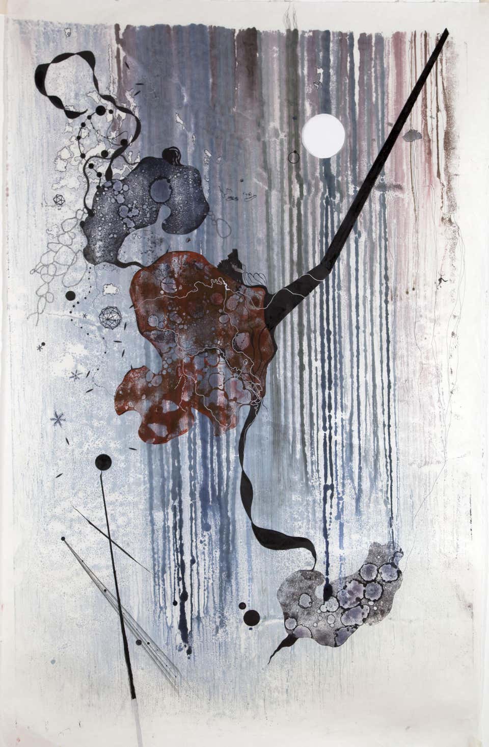 Ink Abstract Drawings and Watercolors - 2,190 For Sale at 1stDibs