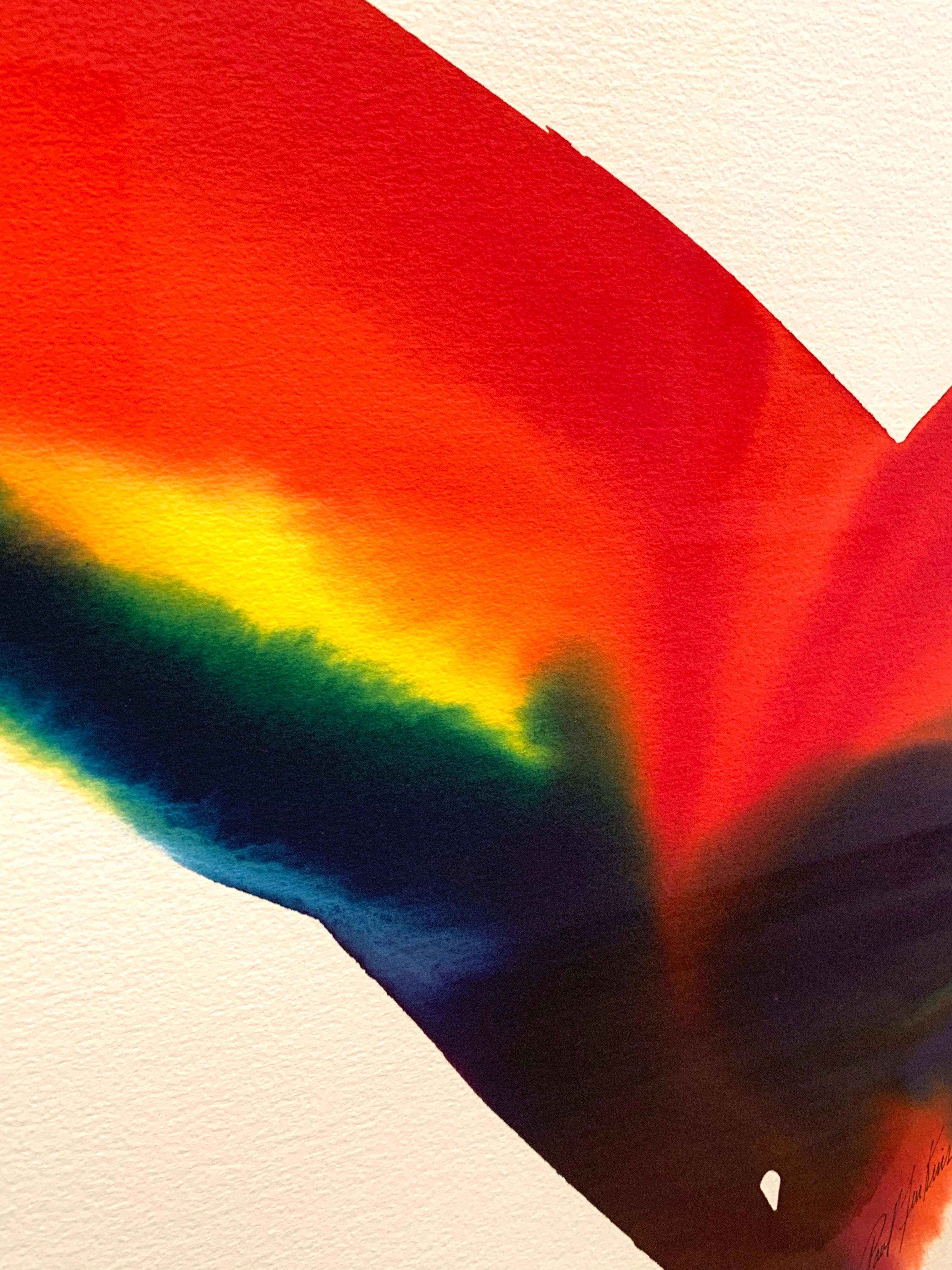 Phenomena Magic Antler - Color-Field Art by Paul Jenkins