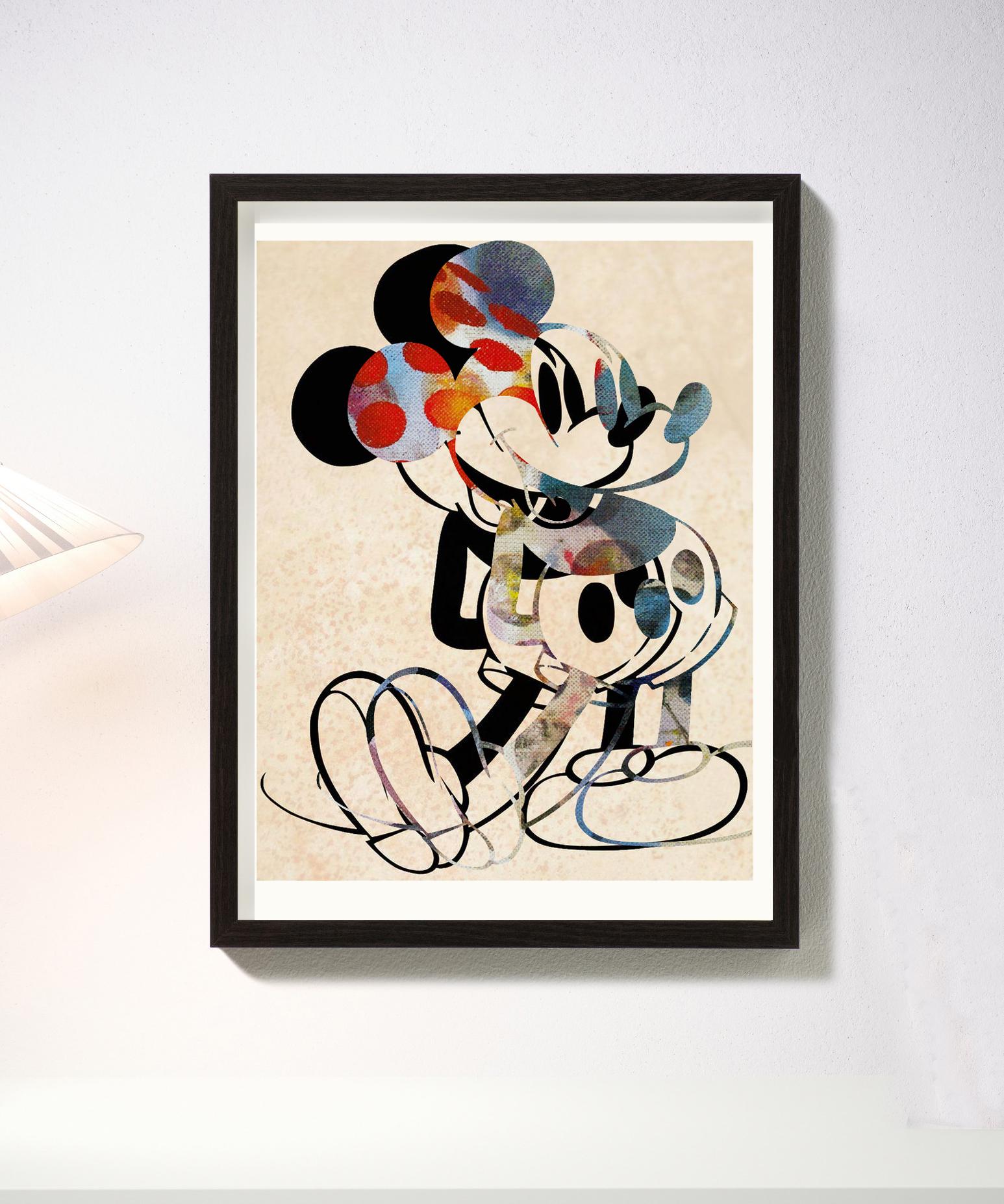 M003-Figurative, Pop art. Street art, Modern, Contemporary, Abstract Mickey Mous - Print by Francisco Nicolás