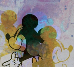 M013-Figurative, Street art, Pop art, Modern, Contemporary Abstract Mickey Mouse