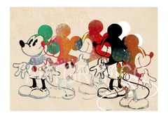 M010-Figurative, Street art, Pop art, Modern, Contemporary, Abstract Mickey Mous