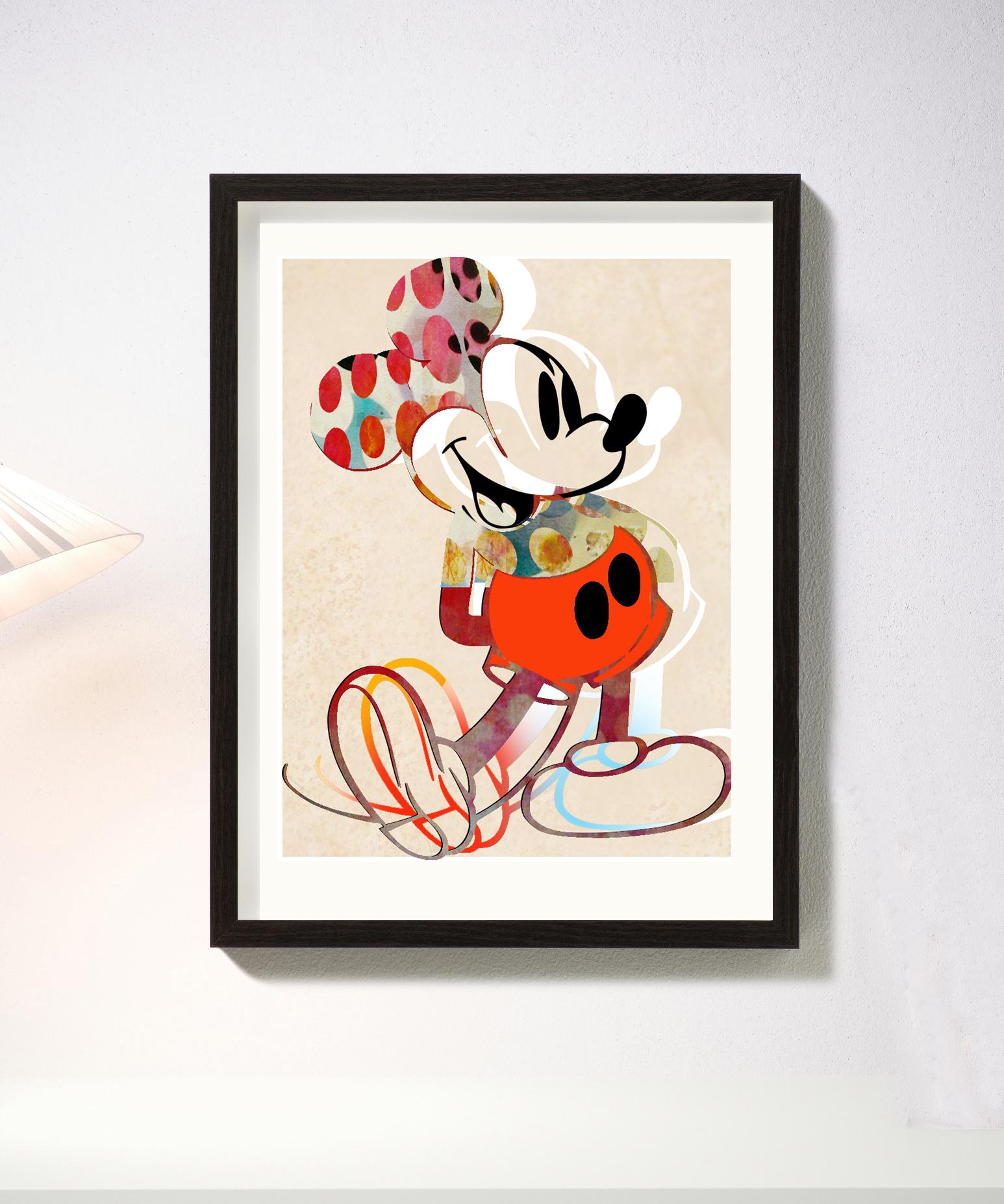 M06-Figurative, Pop art. Street art, Modern, Contemporary, Abstract Mickey Mous - Pop Art Print by Francisco Nicolás