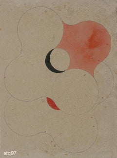 Pencil Abstract Drawings and Watercolors