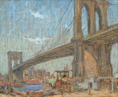 View of the Brooklyn Bridge, New York 