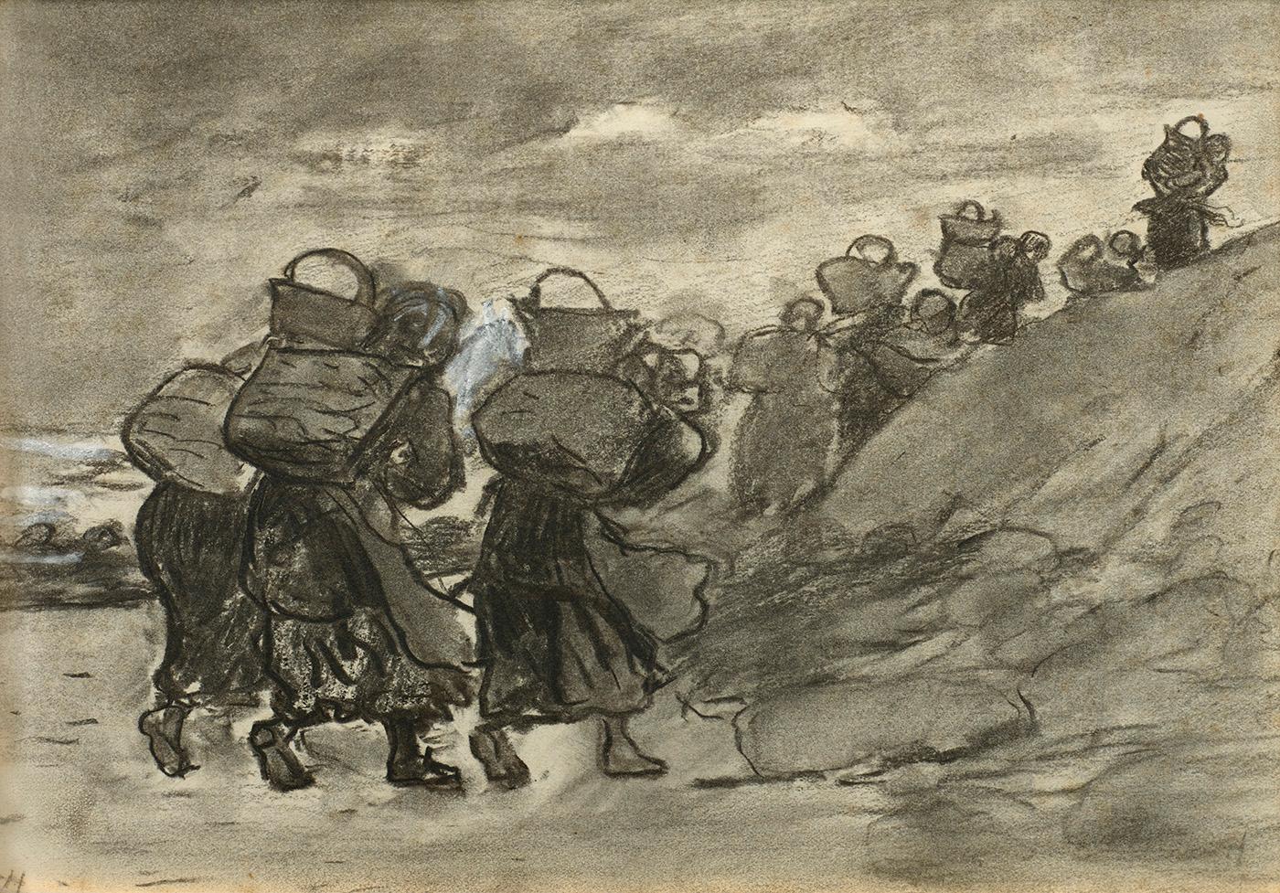 Winslow Homer Figure Study (The Cullercoats Fisherwomen) For Sale at