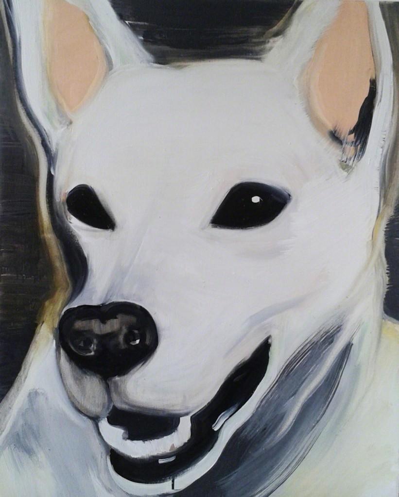 Camille Fontaine Figurative Painting - Dog Portrait