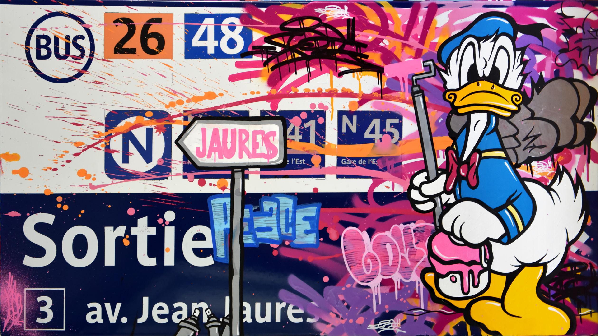 Figurative Painting FAT (Dimitri Barilko) - Donald @ Gare des Jaurès