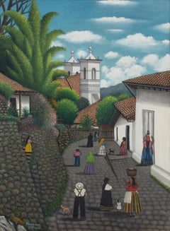 Untitled (Una Calle de San Antonio de Oriente, 1966) Self-taught, Outsider Art, 