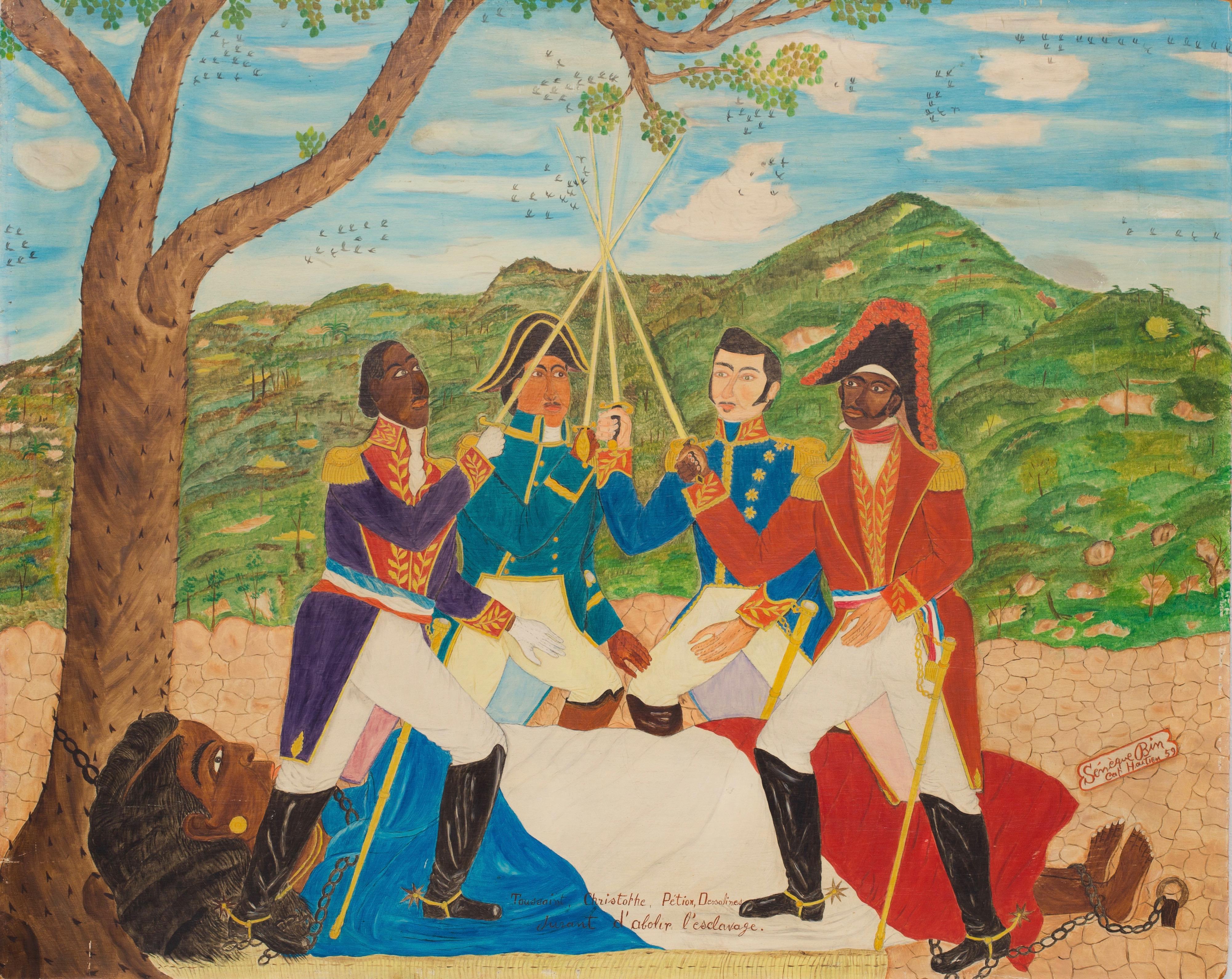 Sénèque Obin Toussaint, Christophe, Petion, Dessalines (Vowing to