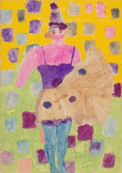 Miss Agnes Aryes (circa 1917-1922) Self-taught, Outsider Art