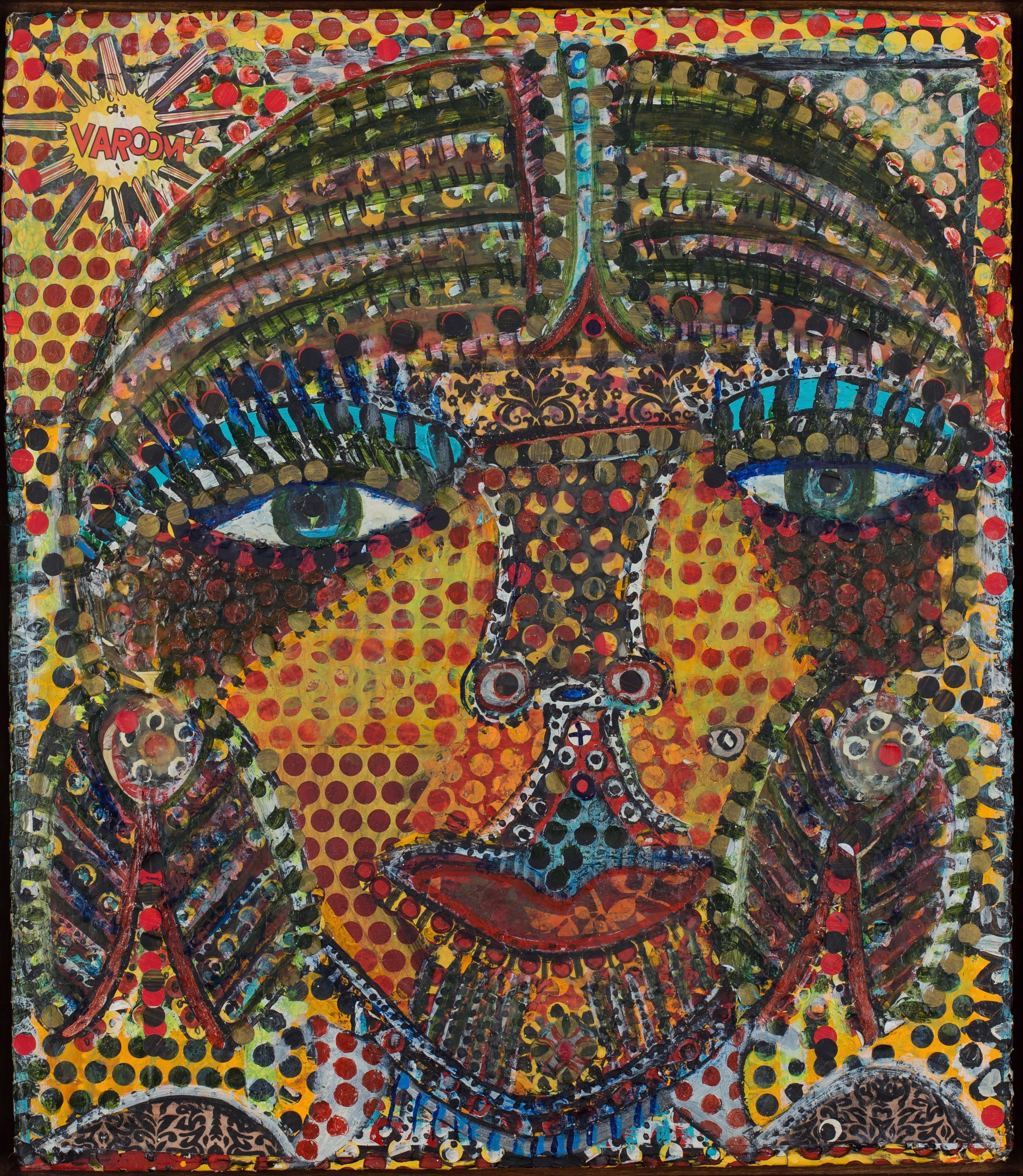 Dot Matrix (2013-2014) Self-taught Outsider Art - Mixed Media Art by Anne Grgich