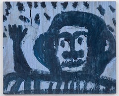 Untitled (Figure with Raised Hand) Self-taught, Outsider Art