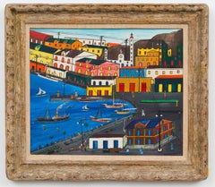 Jacmel Harbor, dated 11 October, c. 1960, Haitian Art, Haiti
