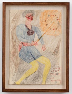 Lalla Selbini of Vaudeville (circa 1917-1922) Self-taught, Outsider Art
