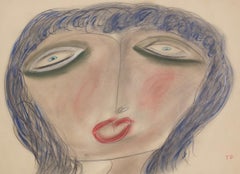 Untitled (Face) Self-taught, Outsider Art