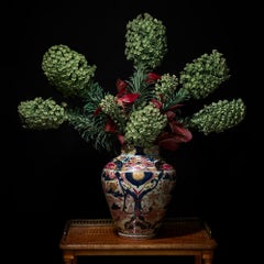 Euphorbia in a Japanese Imari Vessel