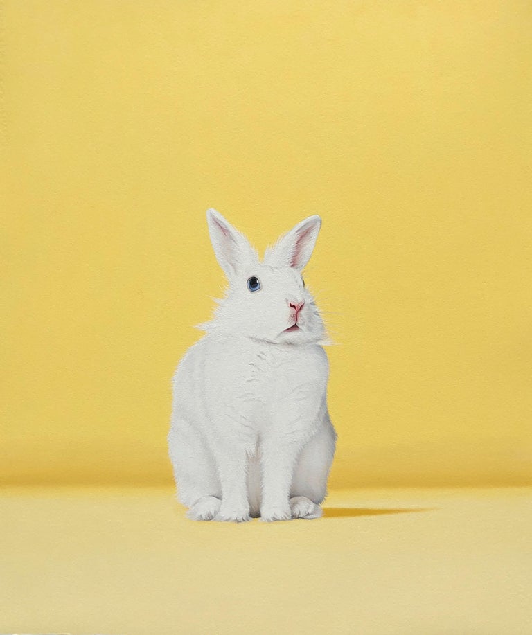 Paul Urzica - White Rabbit Yellow For Sale at 1stDibs
