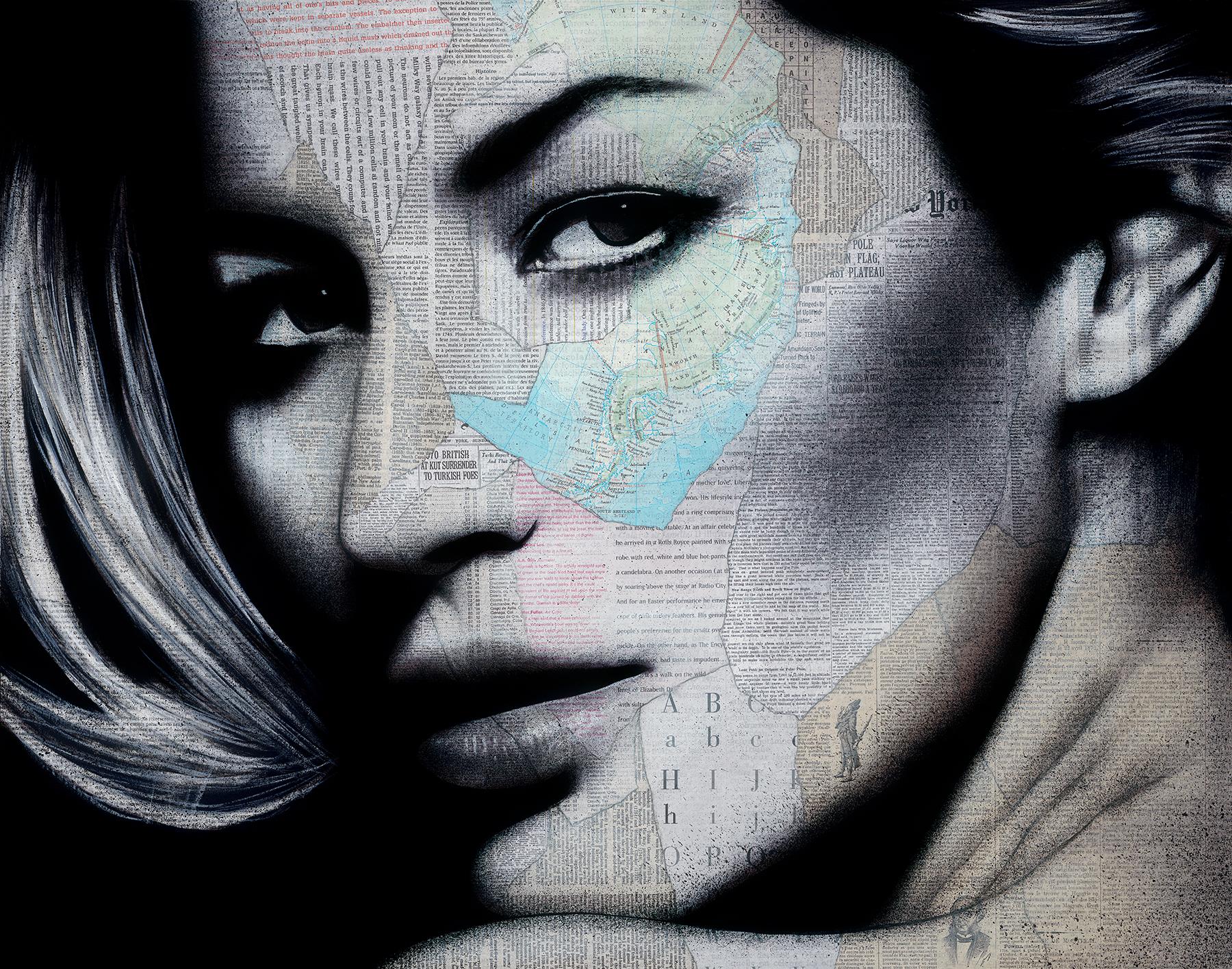 Gisele - Mixed Media Art by André Monet