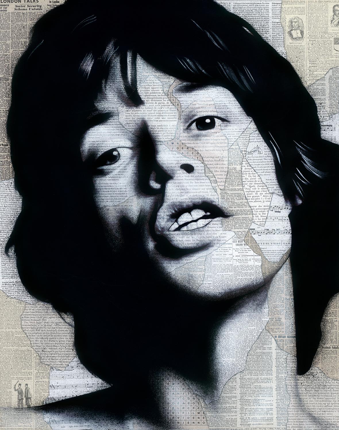 Mick - Mixed Media Art by André Monet