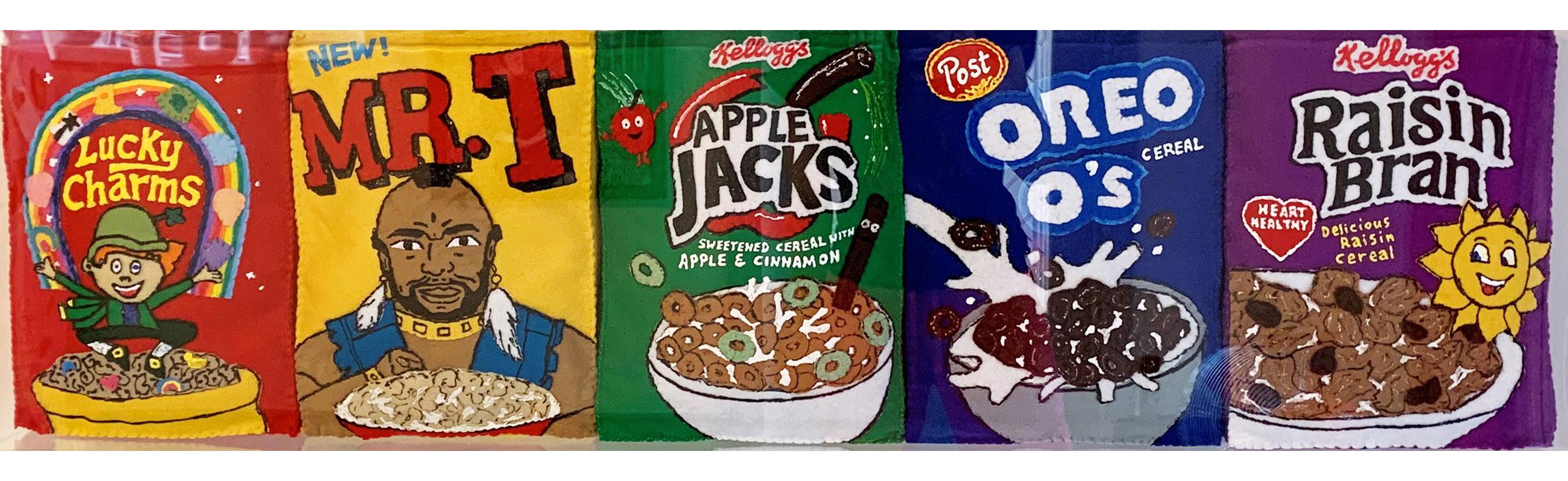 Lucy's Charms (Cereals) - Mixed Media Art by Lucy Sparrow