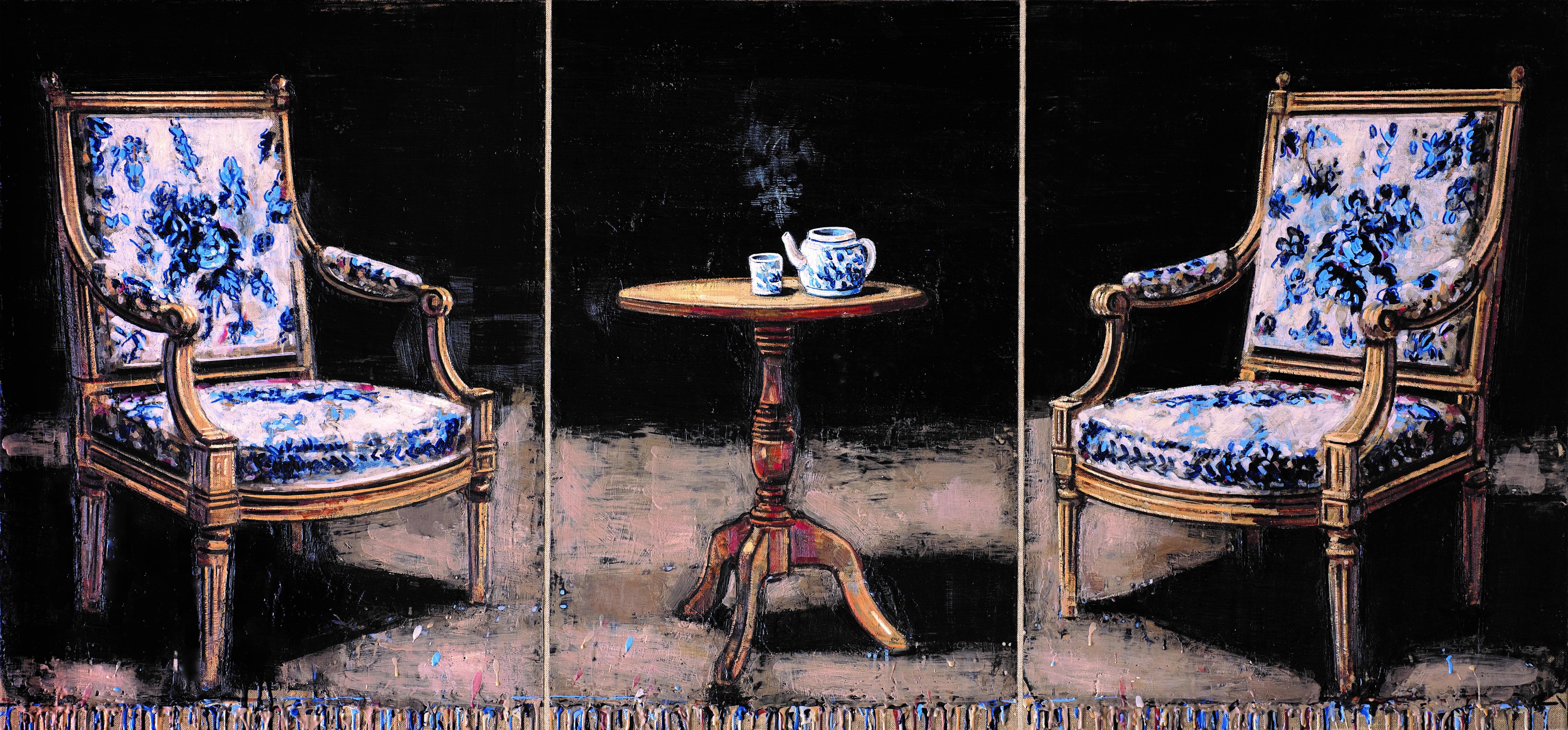 Jacques Payette Still-Life Painting - Ce qui reste de nos rendez-vous