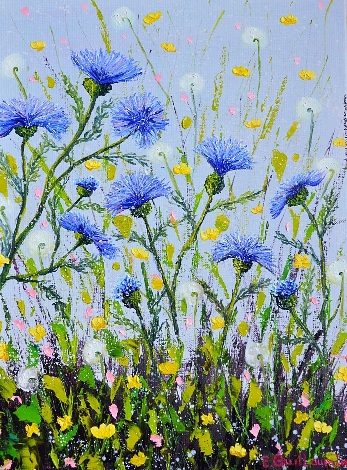 elena-guillaumin-blue-thistle-contemporary-figurative-painting-by