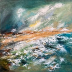 The Sands of Morar - Contemporary Seascape Painting by Mark McCallum