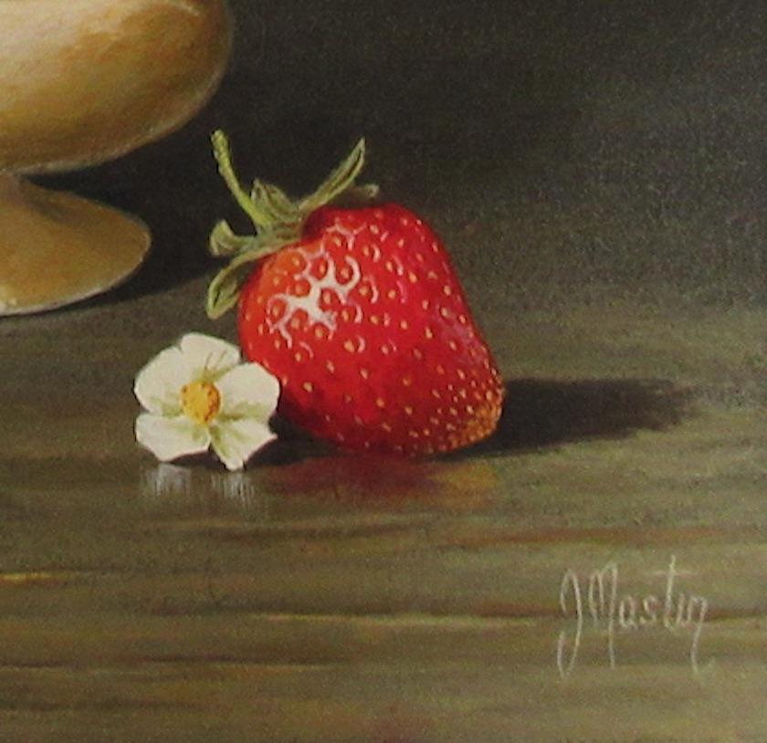 still life with strawberries