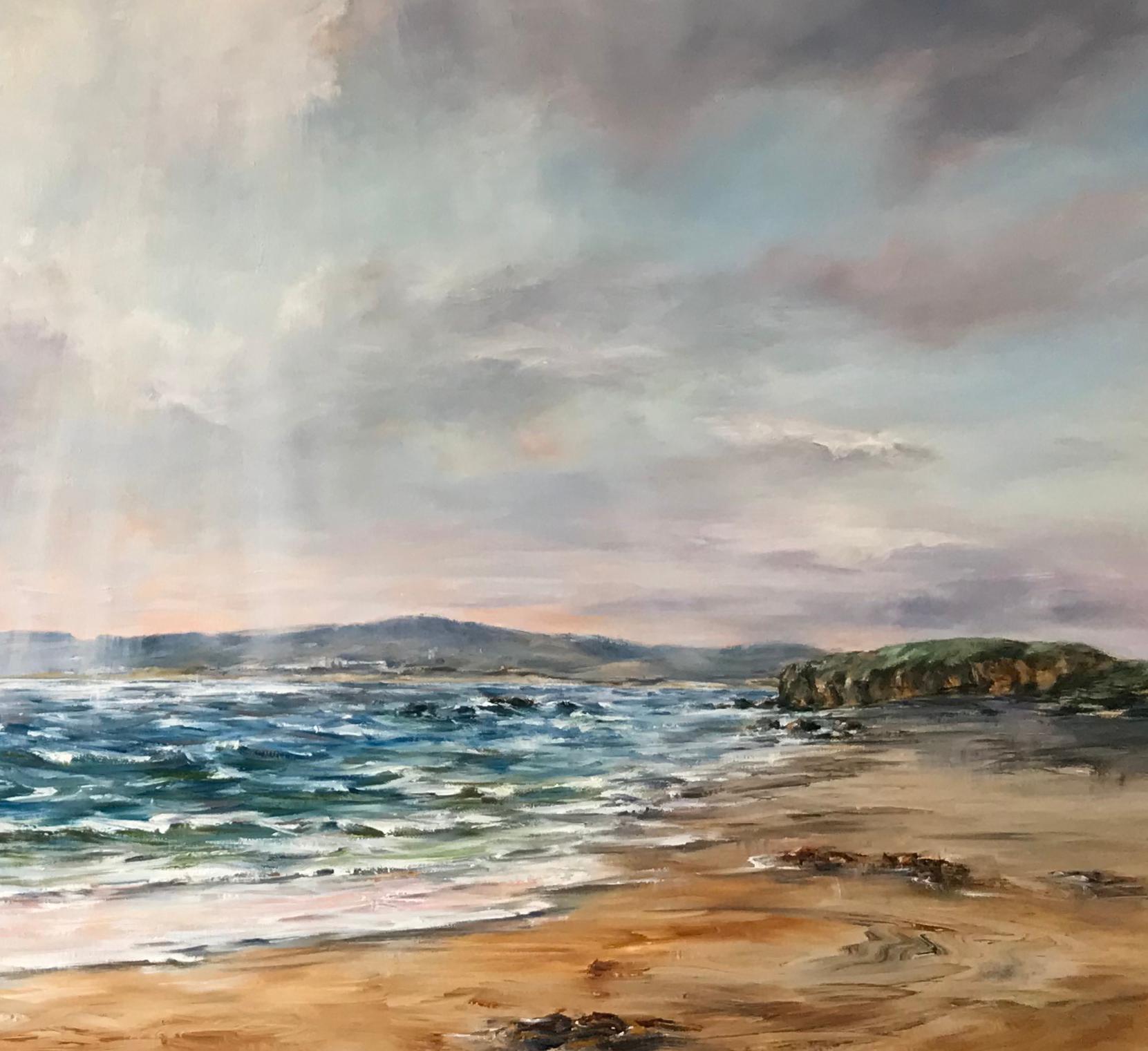 Summer Light, Machrihanish - Contemporary Seascape Painting by Senja Brendon For Sale 2