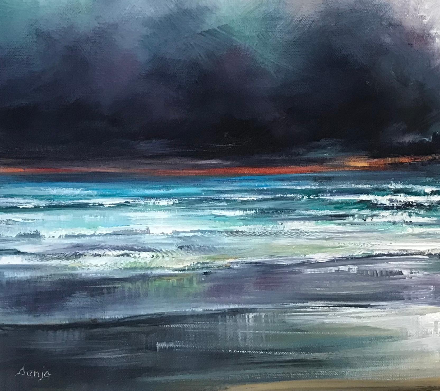 Undercover - Contemporary Seascape Painting by Senja Brendon For Sale 1