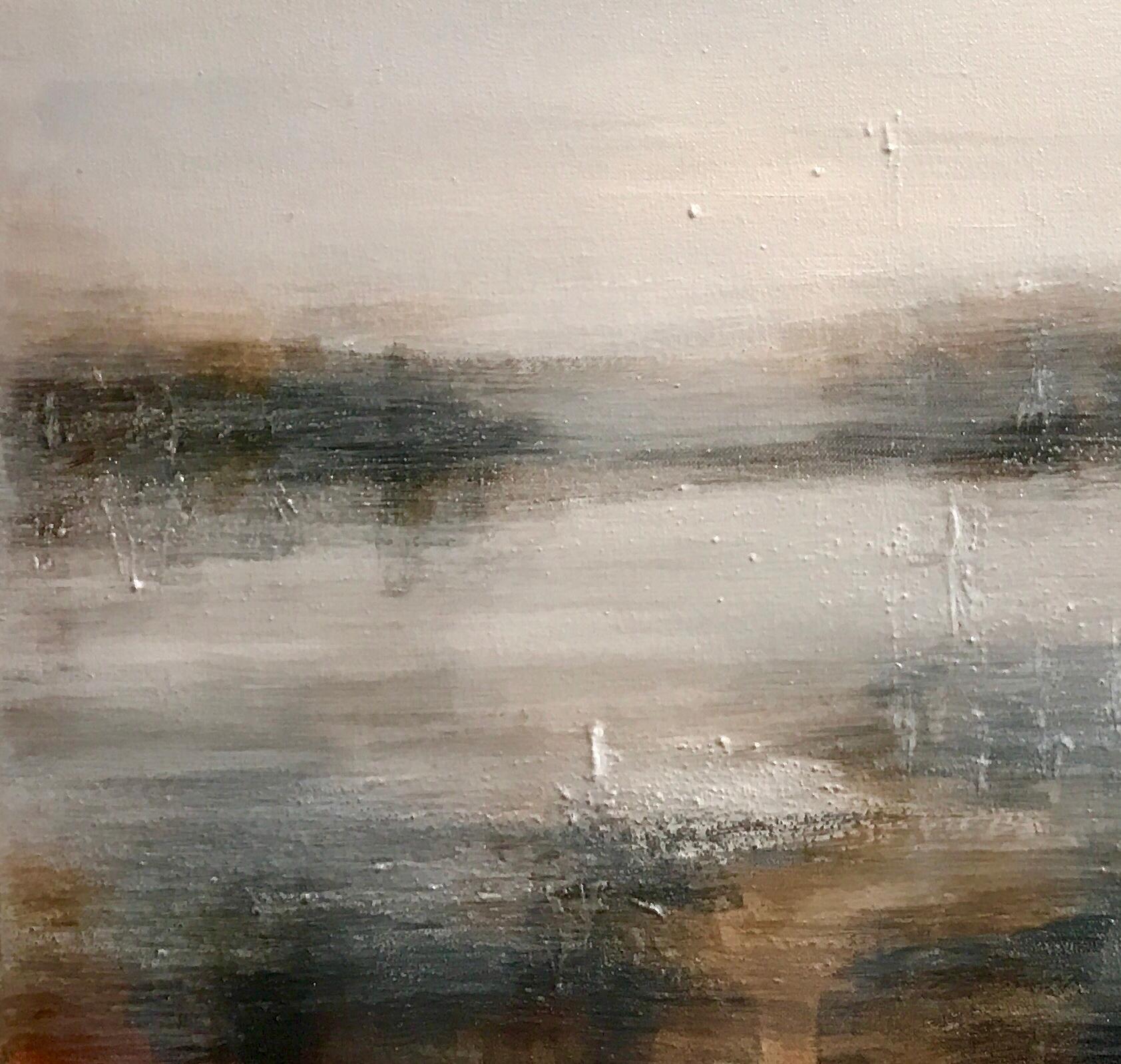 Hazy Waters – Zeitgenössisches Landschaftsgemälde von Clodagh Meiklejohn im Angebot 2